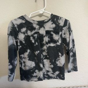 Long sleeve Black & Grey toddler tee shirt